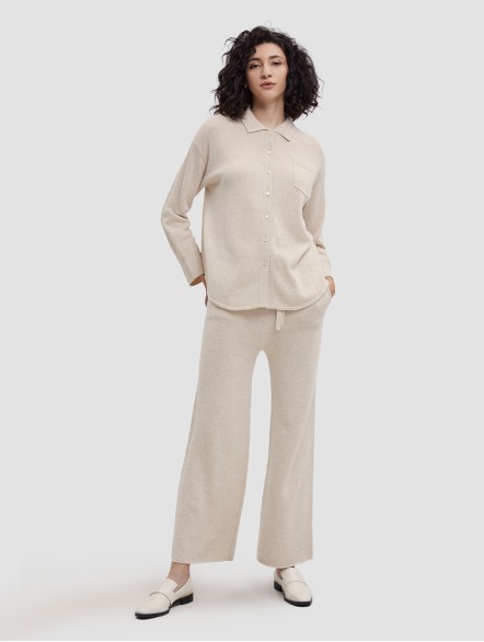 Lapel Yak Wool Cardigan Sweater Lapel Yak Wool Cardigan Sweater