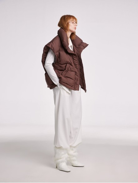 Sleeveless High Collar Puffer Jacket Sleeveless High Collar Puffer Jacket
