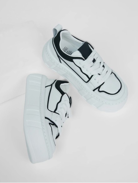 Two-Tone Thick Soled Sneakers Two-Tone Thick Soled Sneakers