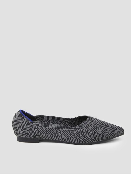 Stripe Pointy Toe Flap Shoes Stripe Pointy Toe Flap Shoes