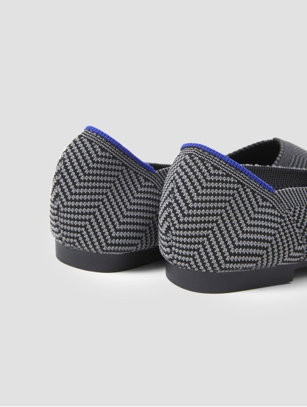 Stripe Pointy Toe Flap Shoes Stripe Pointy Toe Flap Shoes