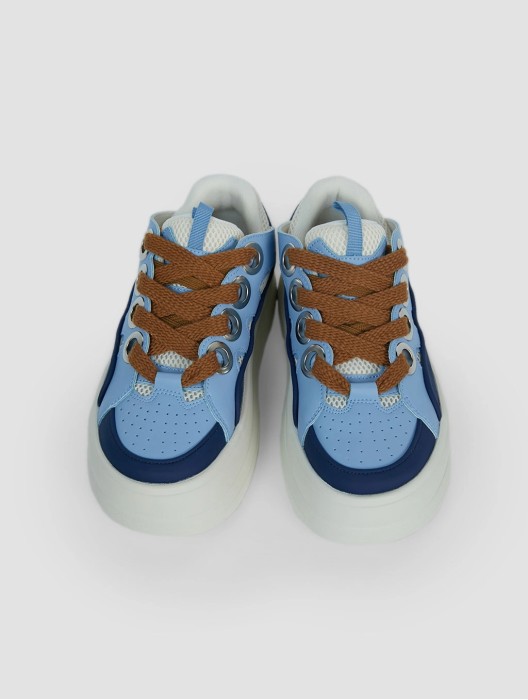 Mesh Color Blocking Muffin Sneakers