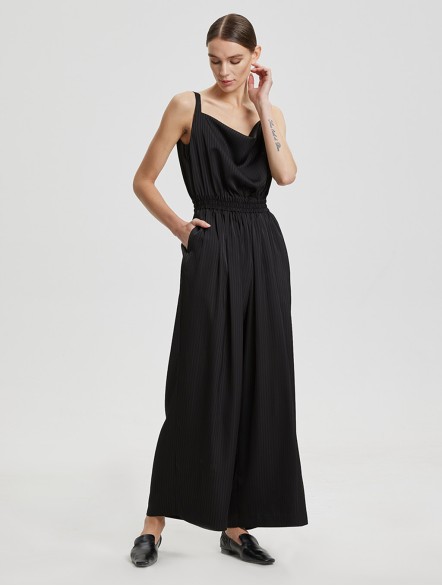 Stripe-Pattern Jumpsuit Stripe-Pattern Jumpsuit