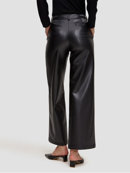 Faux Leather Straight Pants Faux Leather Straight Pants