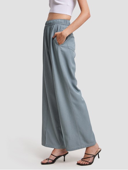 Elastic Waist Wide Leg Pants Elastic Waist Wide Leg Pants