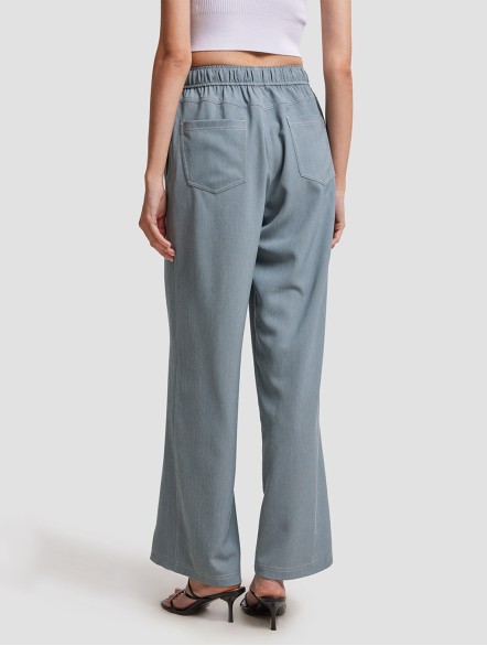 Elastic Waist Wide Leg Pants Elastic Waist Wide Leg Pants