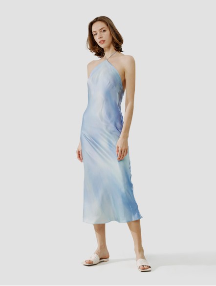 Alice′s Dream Satin Halterneck Dress Alice′s Dream Satin Halterneck Dress