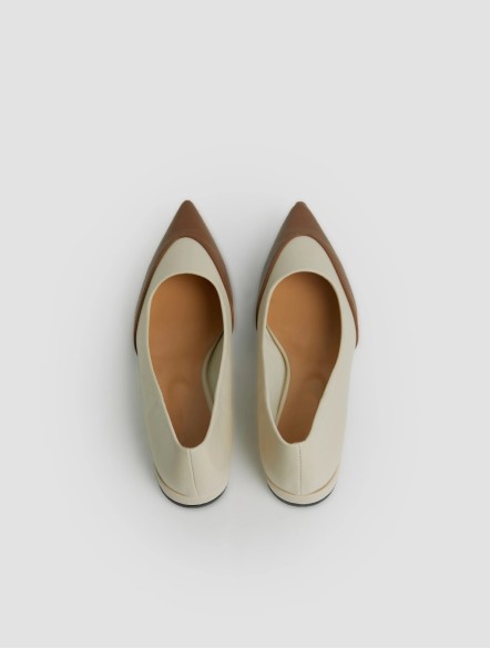 Pointed Toe Color Blocking Single Shoes Pointed Toe Color Blocking Single Shoes