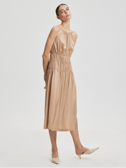 Gathered Slip Dress Gathered Slip Dress
