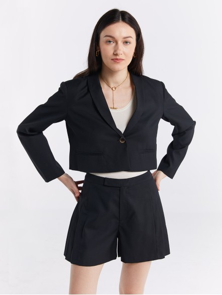 Single-breasted Cropped Blazer Single-breasted Cropped Blazer