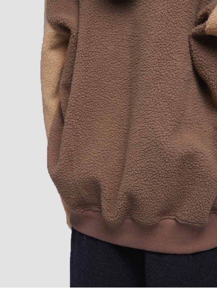 Contrasting Hooded Teddy Jacket Contrasting Hooded Teddy Jacket