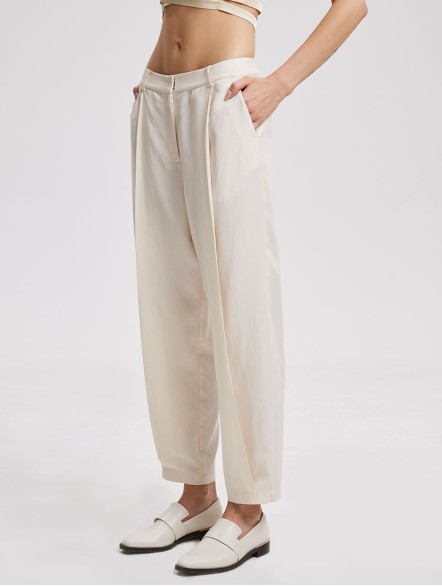 Linen-Blend Tapered Pants Linen-Blend Tapered Pants
