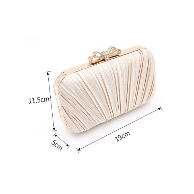 Exquisite Satin With Ruched Evening/Party Handbags #BAG0008