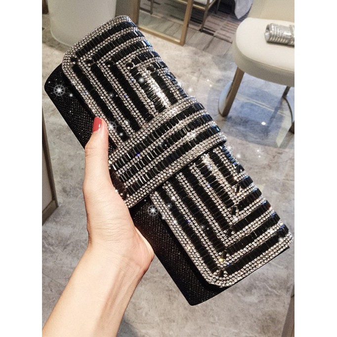 Pretty PU Evening/Party Handbags With Rhinestone #LJH366