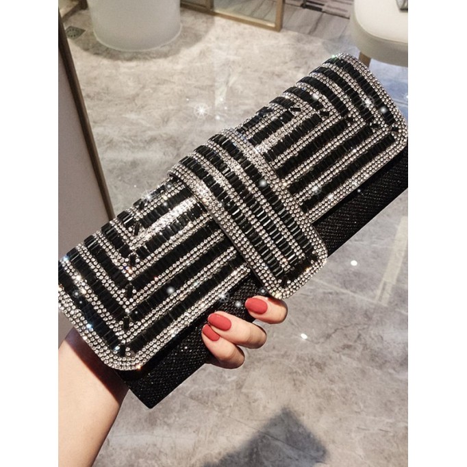 Pretty PU Evening/Party Handbags With Rhinestone #LJH366