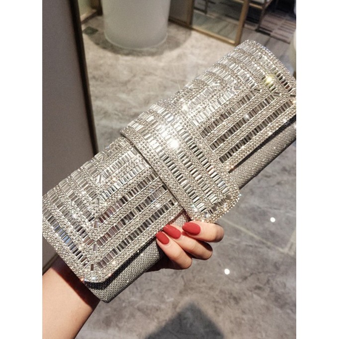 Pretty PU Evening/Party Handbags With Rhinestone #LJH366